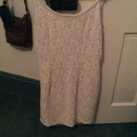 White lace dress