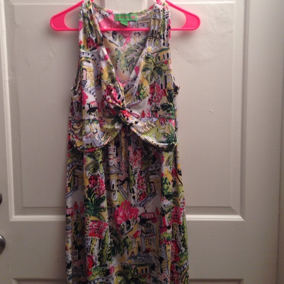 Multi colored dress.