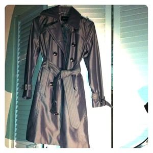 NWOT London Fog iridescent gray trench PXS