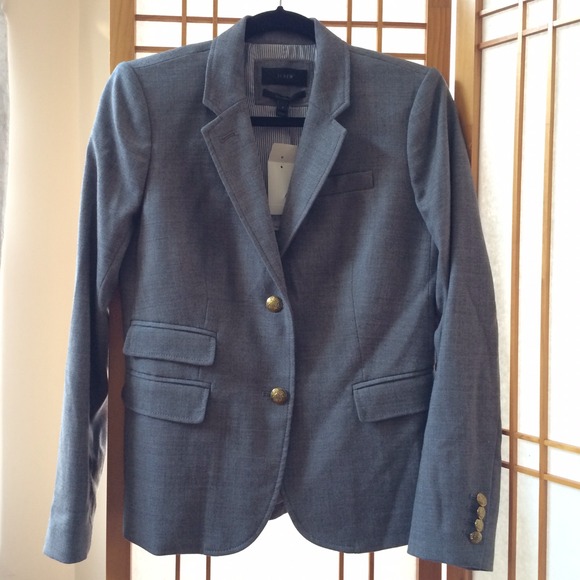 NWT J.Crew grey schoolboy blazer Sz. 6