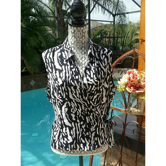 Sophisticated wrap blouse
