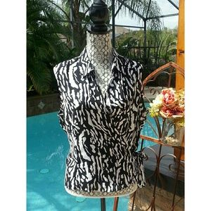 Sophisticated wrap blouse