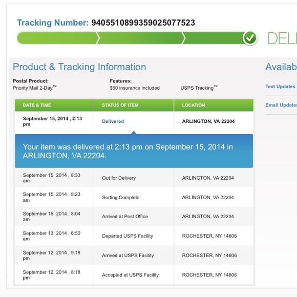 USPS confirm