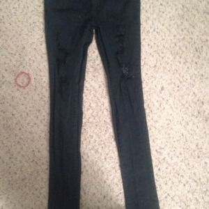 Black hole skinny jeans.