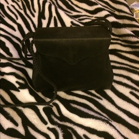 Small Black Satin Purse