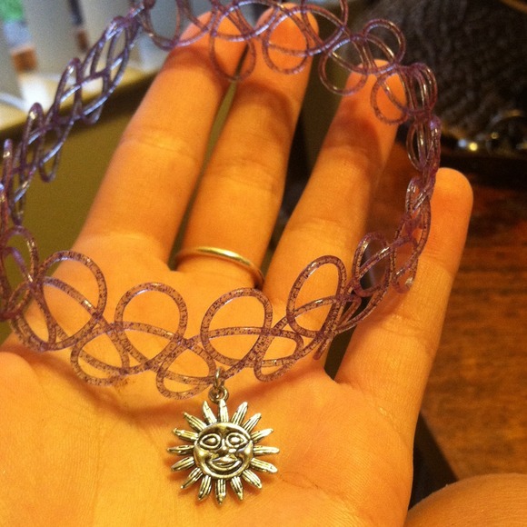 Purple chocker with sun