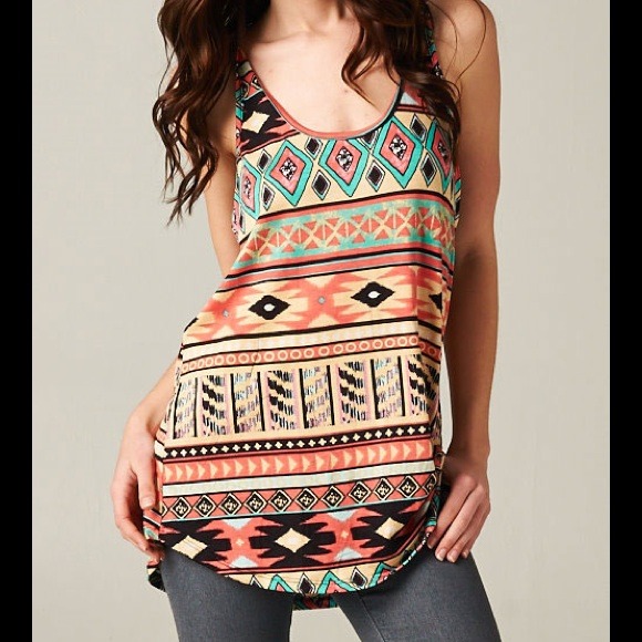 boutique Tops - SOLD OUT!! Aztec print racer back top