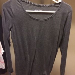 Gray pajama top