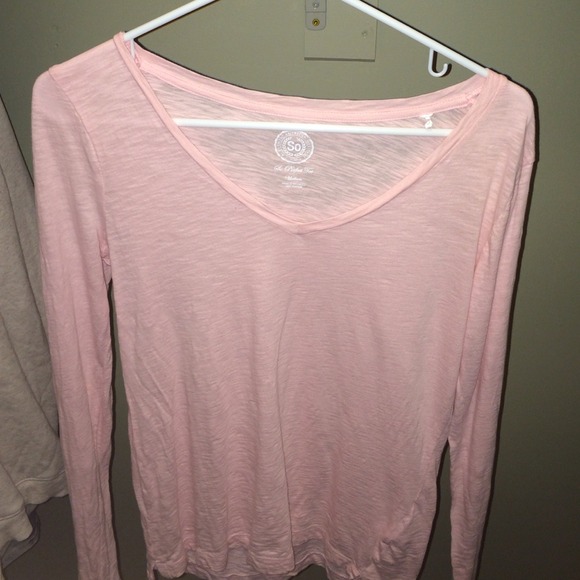 Semi-transparent baby pink top