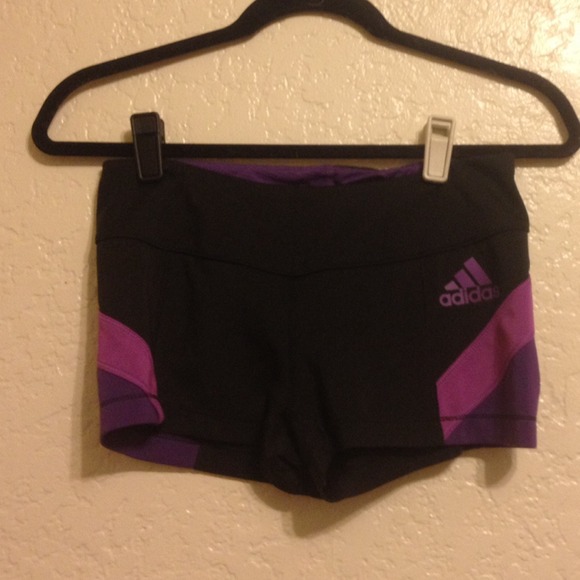 Adidas spandex polyester running workout shorts