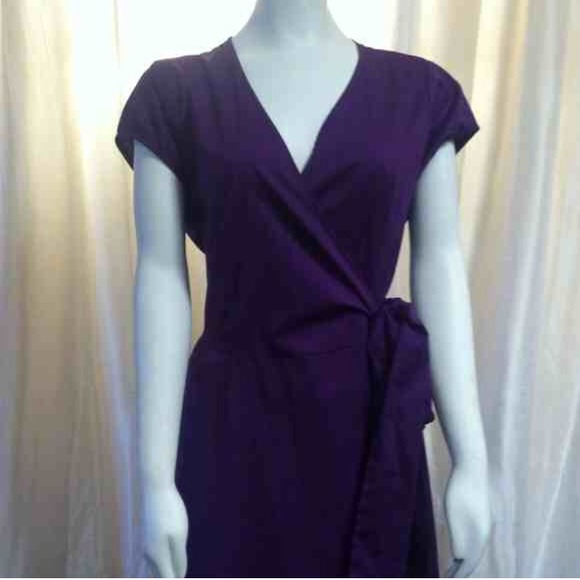 Purple wrap dress!