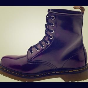 dark purple doc martens