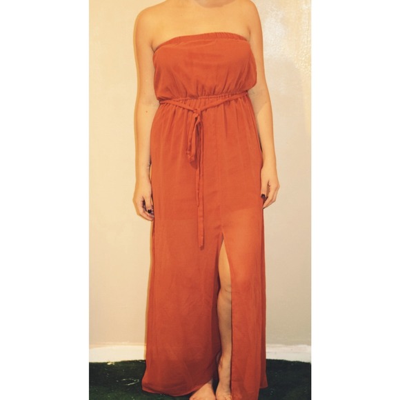 Orange Maxi Dress