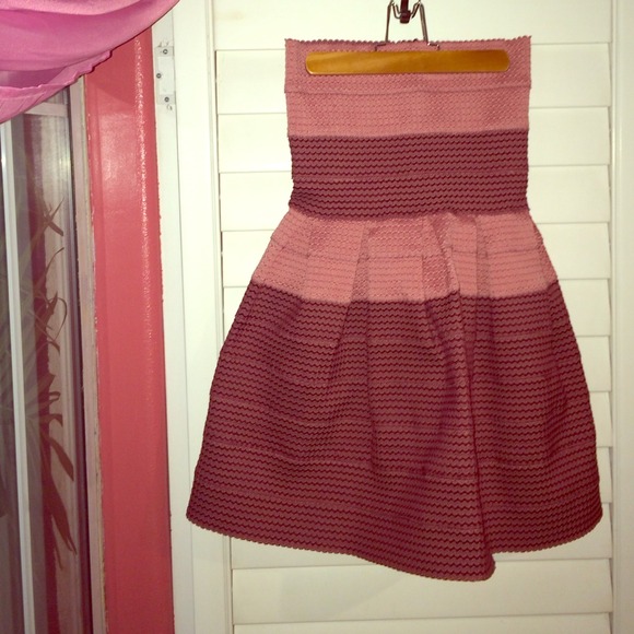 Bandage strapless dress