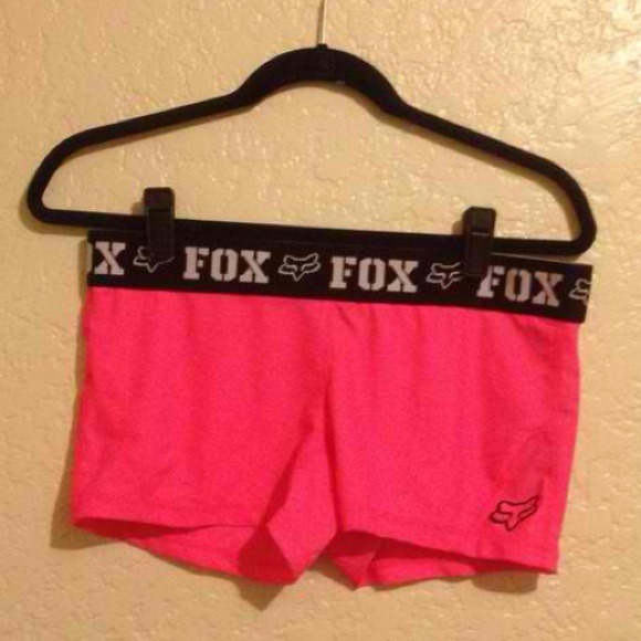 Fox hot pink spandex shorts NWT