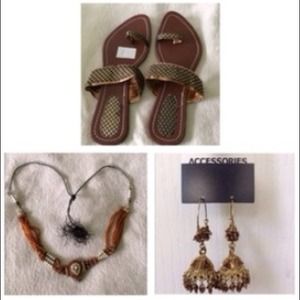 Jewelry, earring and shoes
