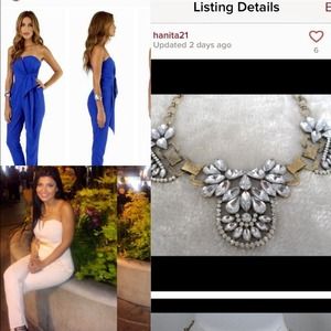 Bundle 2 rompers and a necklace