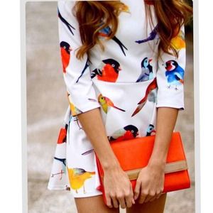 💥1DaySale💥NWT!! Bird mini 3/4 sleeve dress!