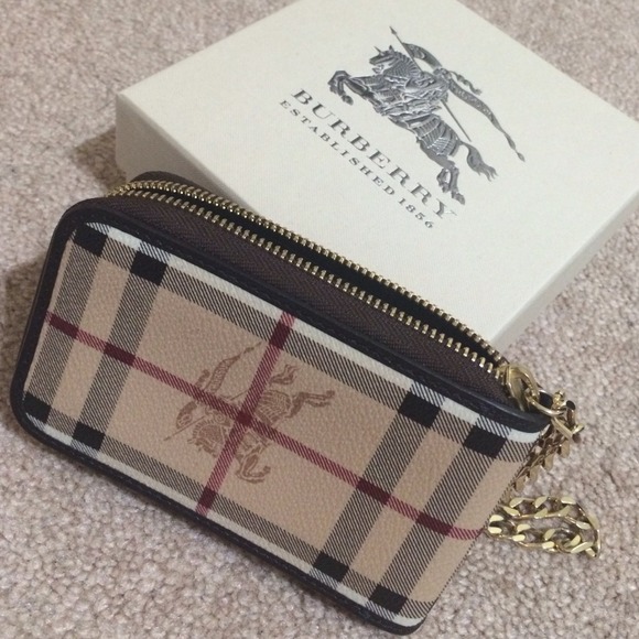 SOLD.....Burberry iphone 5 wallet/wristlet