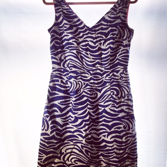 Lilly Pulitzer Kiki Jacquard dress in Navy