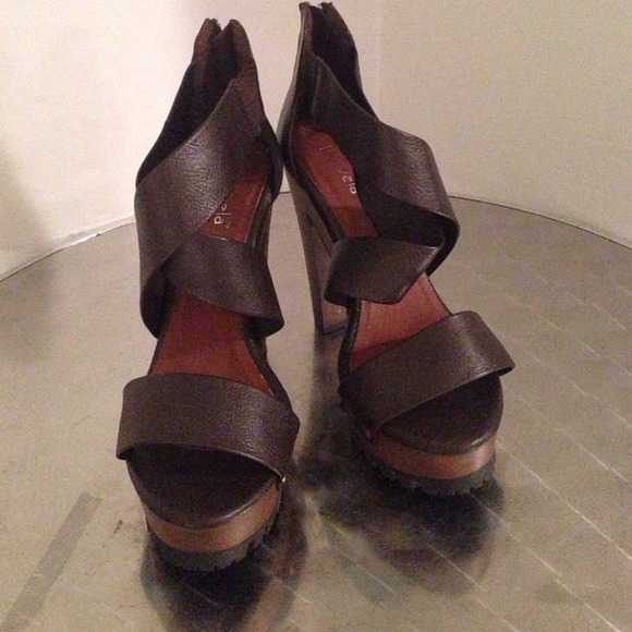 Brown Platform Heels