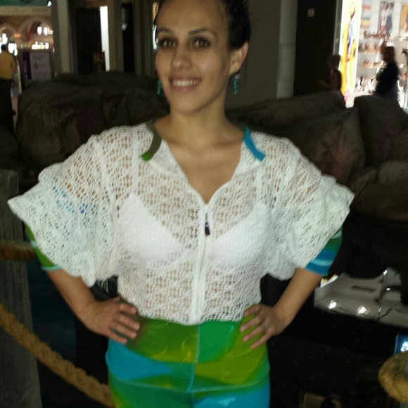 Spandex Cotton/Fishnet pullover jacket & pants