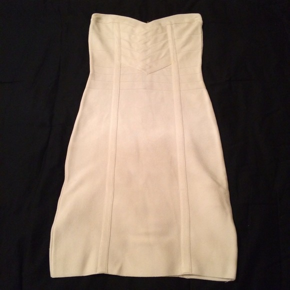 Strapless bandage dress