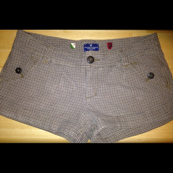 American eagle houndstooth shorts