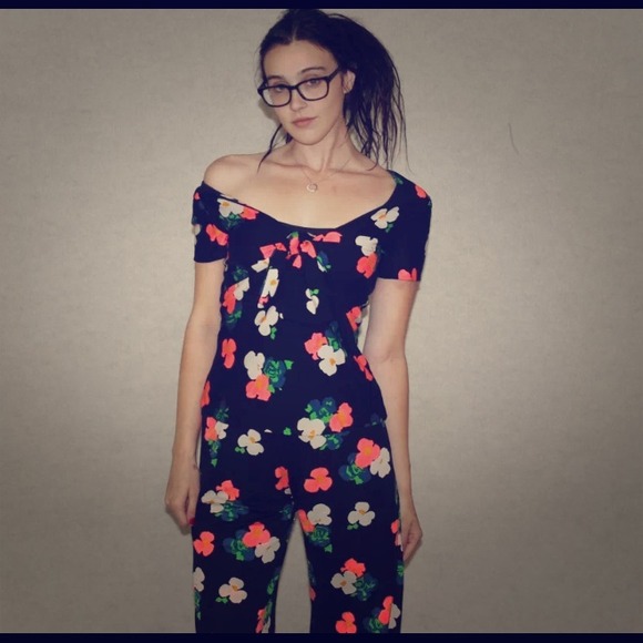 Vintage 70s two piece bell bottom crop/top