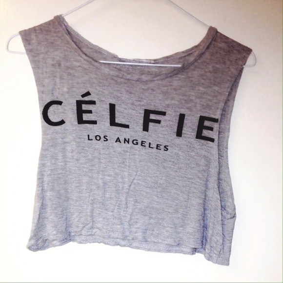 ♦️SOLD♦️CÉLFIE Los Angeles Crop Top Tank