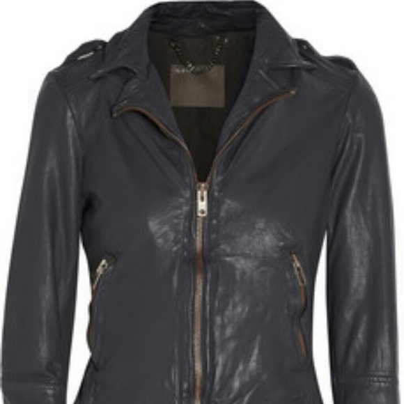 Midnight Blue Biker Jacket