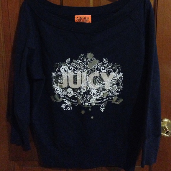 Like New Juicy Couture Scoop Neck Sweatshirt Sz S