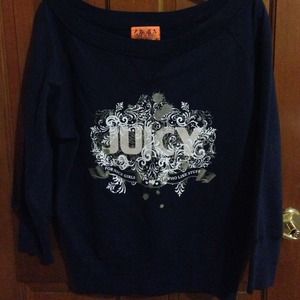 Like New Juicy Couture Scoop Neck Sweatshirt Sz S