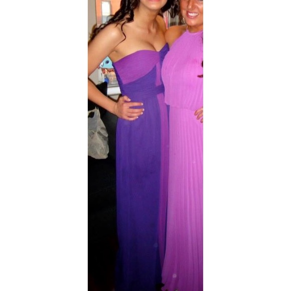 Purple Colorblock Dress