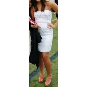 Silk with embroidery overlay dress