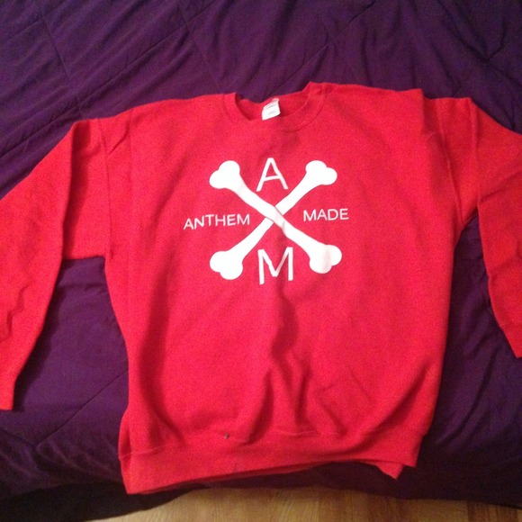 Red Anthem Made Pullover Sweatshirt