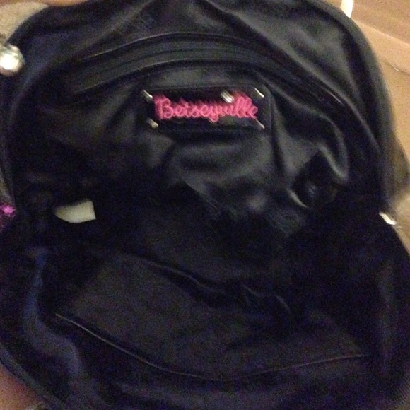 Cute pink sparkly Besty Johnson bag leopard - Picture 4 of 4