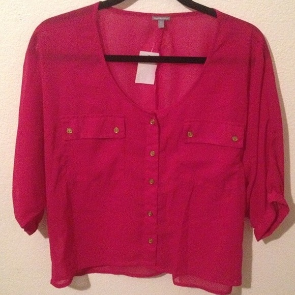 Pink Chiffon Top