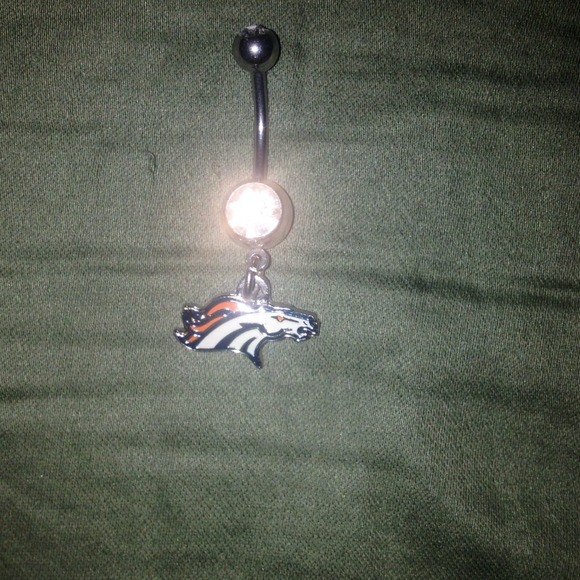 Broncos belly ring