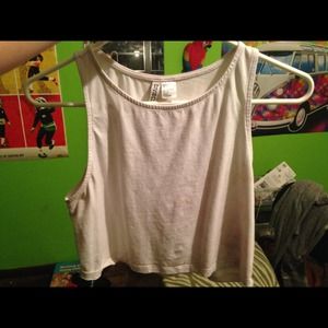 White crop tank