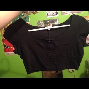 Black crop top