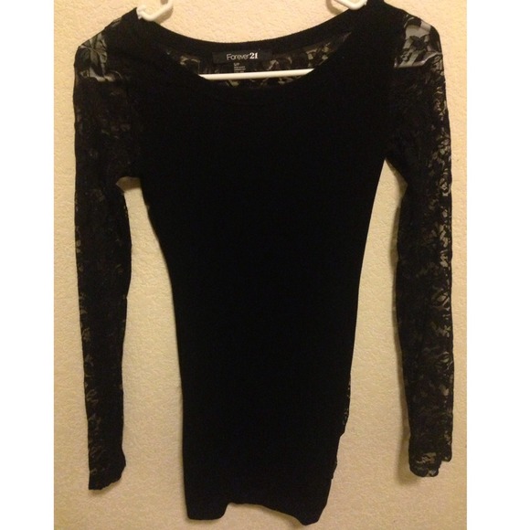 laced long-sleeve top