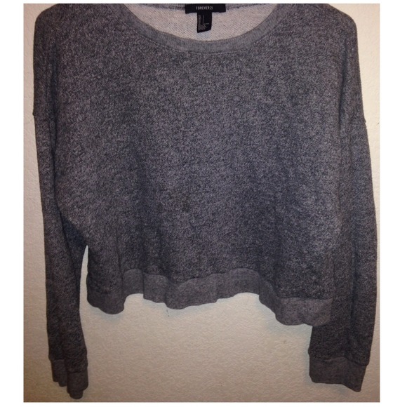 long sleeved crop top/ sweater