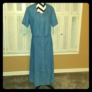 2 Piece Casual Denim Dress