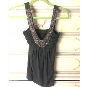 💕Vintage Forever 21 | Green Beaded Top