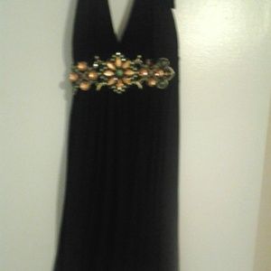 Karlie designer jeweled belted dress