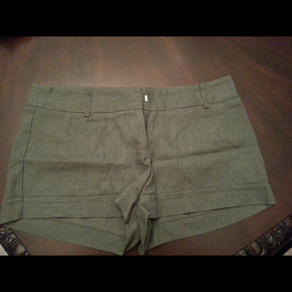 Olive green shorts