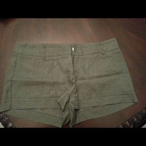 Olive green shorts