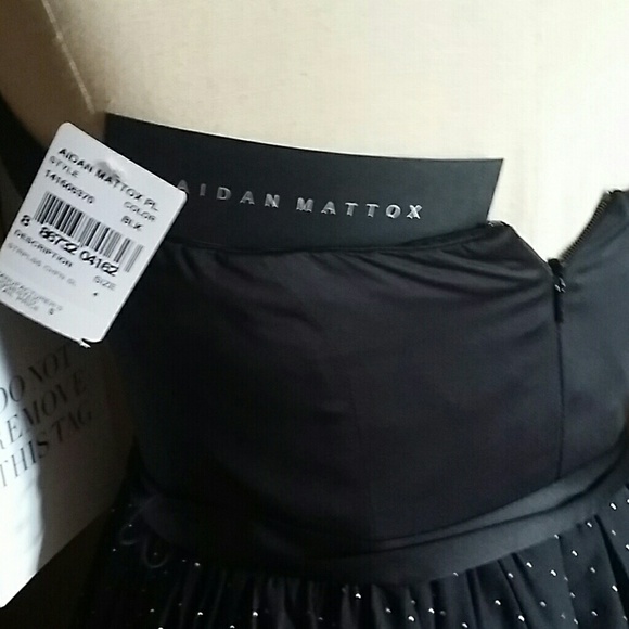 πHost Pickπ!AIDAN. MATTOX BLACK COCKTAIL DRESS - Picture 4 of 4