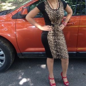 Leopard print dress